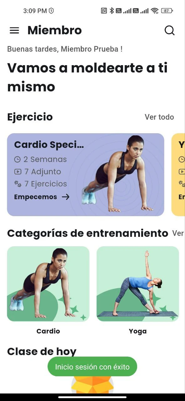Crece Sport Club – App Movil